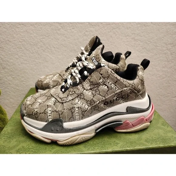 Balenciaga X Gucci Triple S Sneaker 'The Hacker‎ Project' Sz- 9/EU39 - Picture 7 of 10